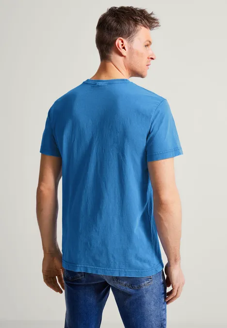 T-shirt aspect délavé classic blue