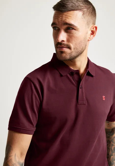 Polo en tissu piqué rosewood red