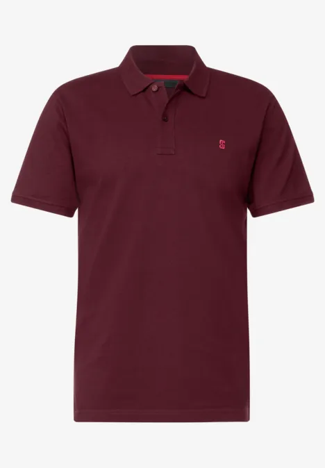 Polo en tissu piqué rosewood red