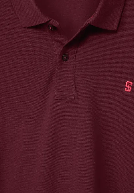 Polo en tissu piqué rosewood red