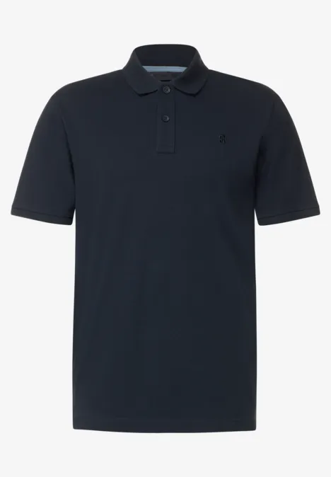 Polo en tissu piqué deep sea blue