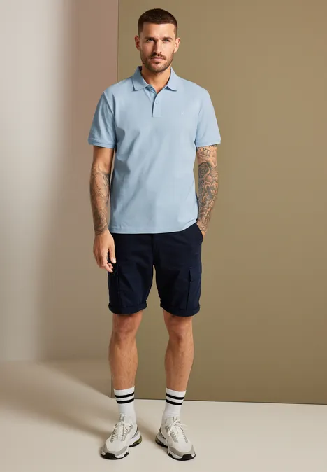 Polo en tissu piqué ice blue