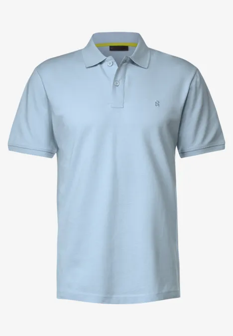 Polo en tissu piqué ice blue