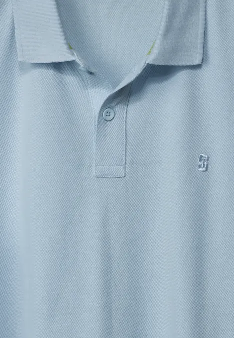 Polo en tissu piqué ice blue