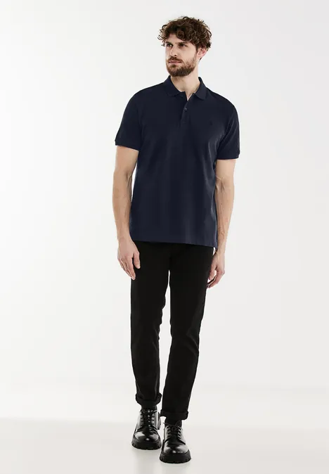 Piqué Poloshirt eclipse blue