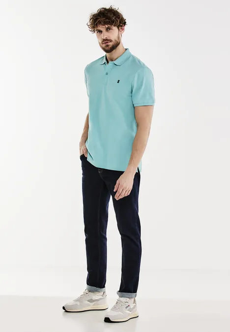 Piqué poloshirt aurora turquoise Piqué poloshirt aurora turquoise