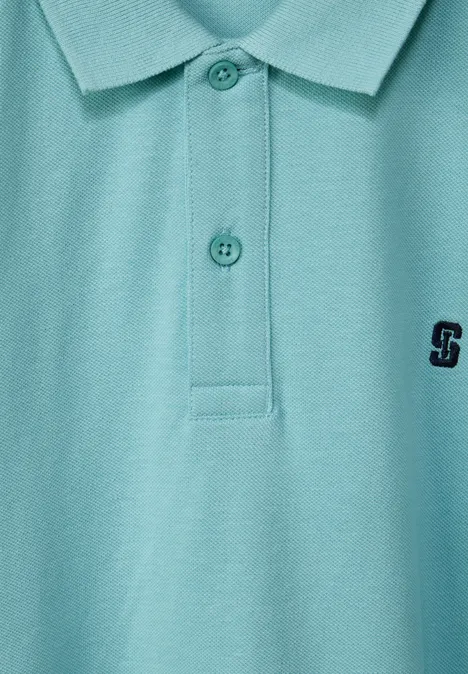 Piqué poloshirt aurora turquoise Piqué poloshirt aurora turquoise