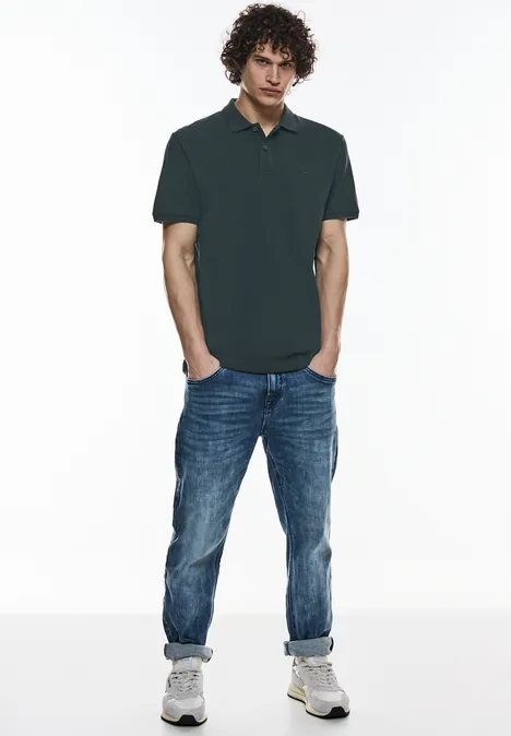 Piqué poloshirt dark urban green Piqué poloshirt dark urban green