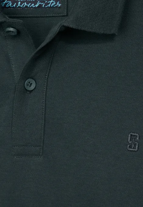Piqué poloshirt dark urban green Piqué poloshirt dark urban green