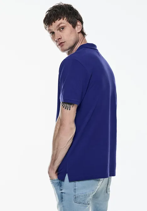 Piqué poloshirt maritime blue Piqué poloshirt maritime blue