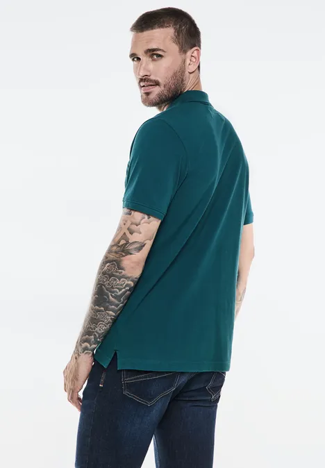 Piqué poloshirt lagoon green Piqué poloshirt lagoon green