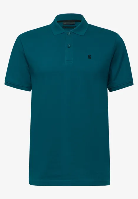 Piqué poloshirt lagoon green Piqué poloshirt lagoon green