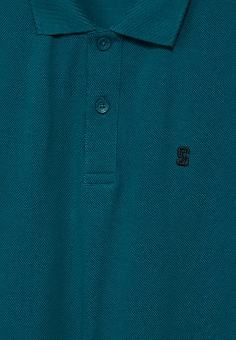 Piqué poloshirt lagoon green Piqué poloshirt lagoon green
