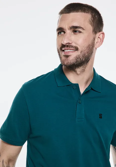 Piqué poloshirt lagoon green Piqué poloshirt lagoon green