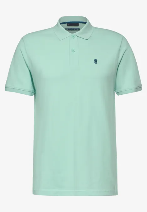 Piqué poloshirt light turquoise Piqué poloshirt light turquoise