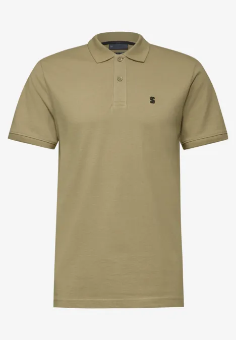 Piqué poloshirt beach sand Piqué poloshirt beach sand