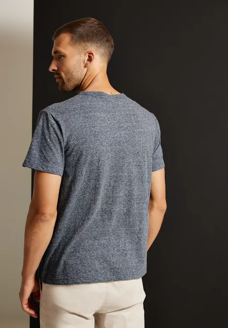 T-Shirt mit Frontprint smoke grey melange T-Shirt mit Frontprint smoke grey melange