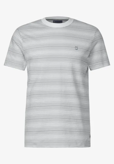 Shirt met gestreepte look broken white Shirt met gestreepte look broken white
