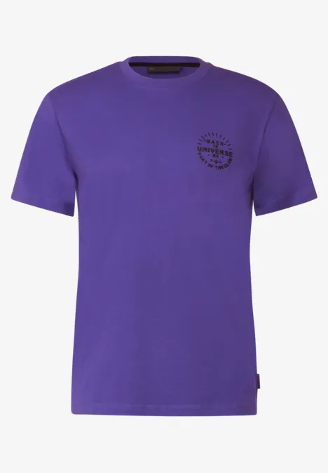 T-shirt met print op de borst ultra violet T-shirt met print op de borst ultra violet