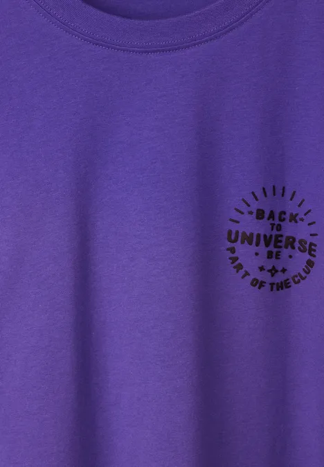 T-shirt met print op de borst ultra violet T-shirt met print op de borst ultra violet