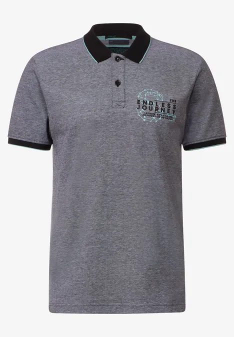 Oxford poloshirt faded black Oxford poloshirt faded black