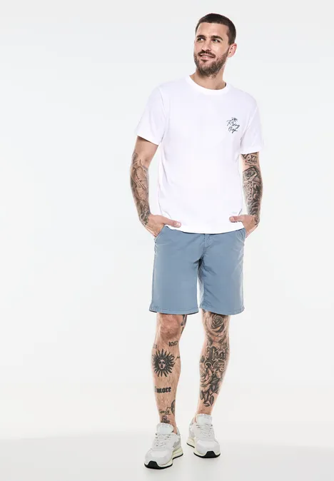 T-shirt met print op de borst White