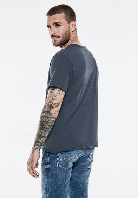 T-shirt van effectgaren marine blue