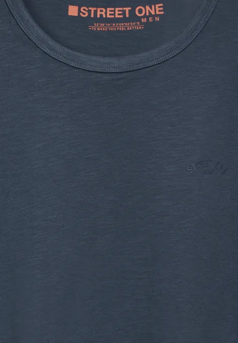 T-shirt van effectgaren marine blue