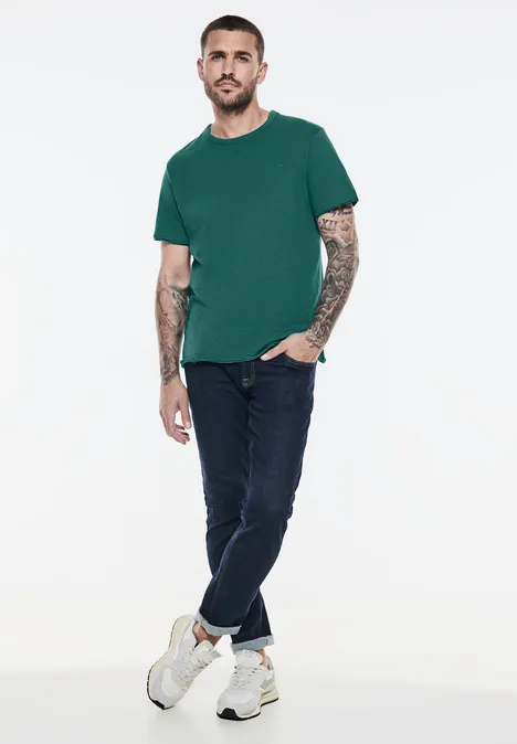 T-shirt van effectgaren palm green