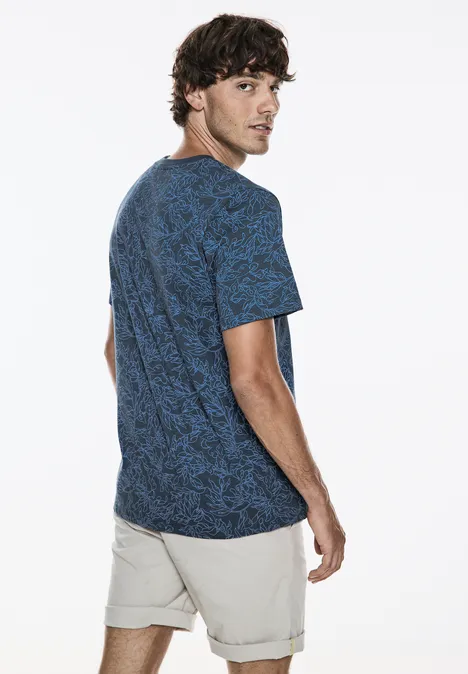 T-shirt met print marine blue
