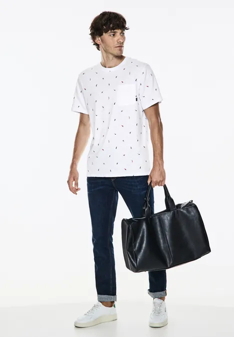 T-shirt met print White