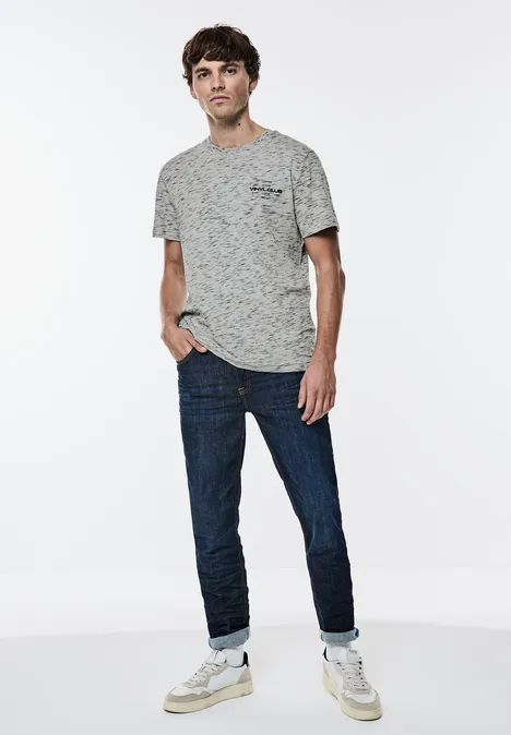 T-shirt à l'aspect mélangé warm grey melange T-shirt à l'aspect mélangé warm grey melange