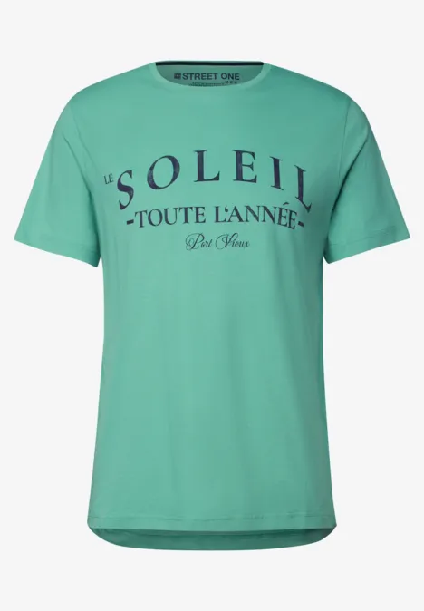 Shirt met tekst mint green