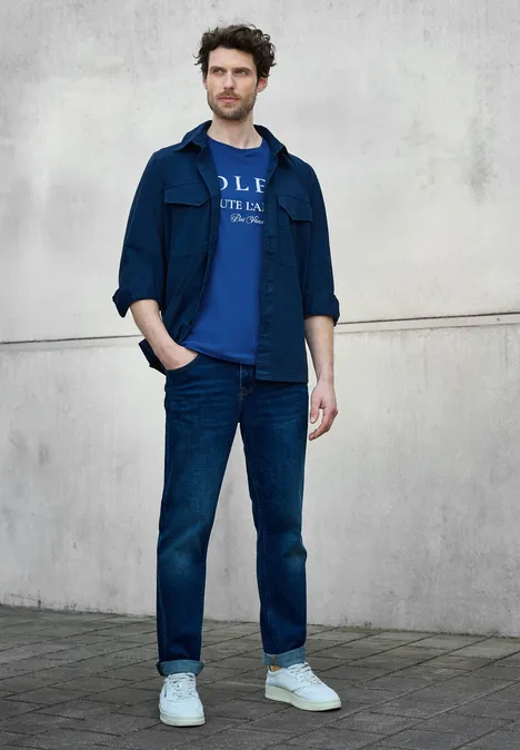 Shirt met tekst twilight blue
