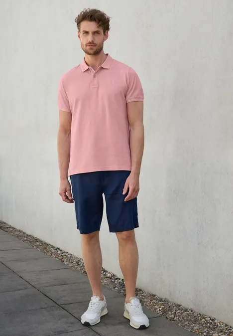 Piquée polo pastel peach