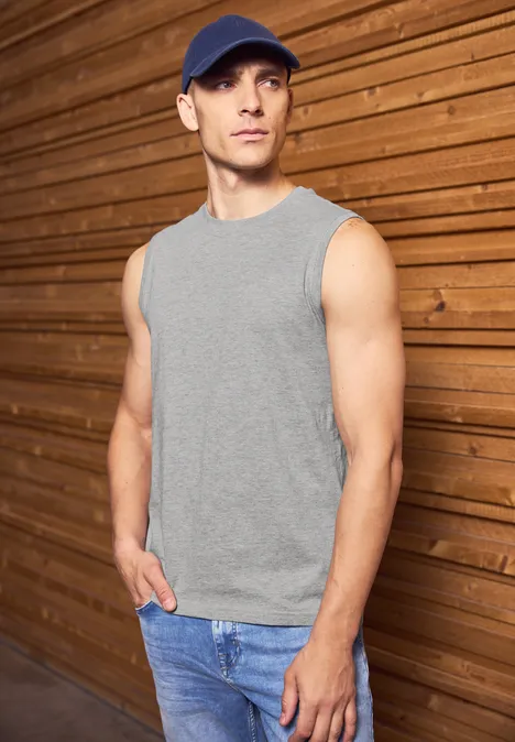 Basic Tanktop cloud grey melange Basic Tanktop cloud grey melange
