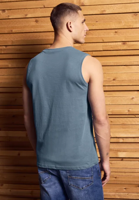 Basis tanktop dusty blue