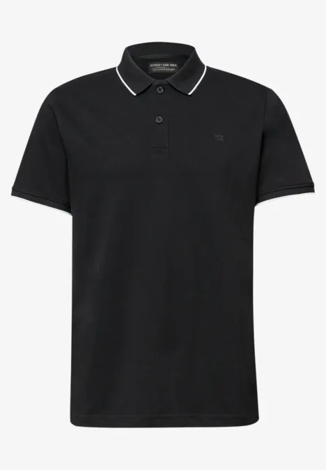 Basis piqué poloshirt Black Basis piqué poloshirt Black