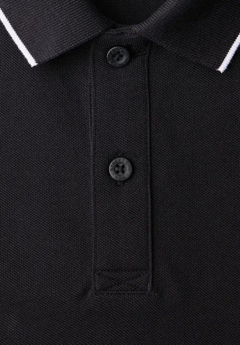 Basis piqué poloshirt Black Basis piqué poloshirt Black