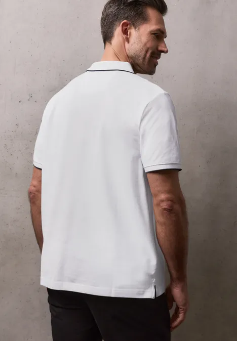 Basic Piqué Poloshirt bright white Basic Piqué Poloshirt bright white