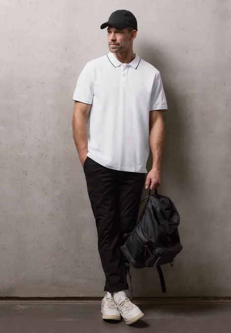 Basic Piqué Poloshirt bright white Basic Piqué Poloshirt bright white