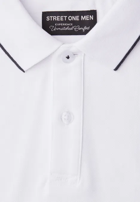 Basic Piqué Poloshirt bright white Basic Piqué Poloshirt bright white