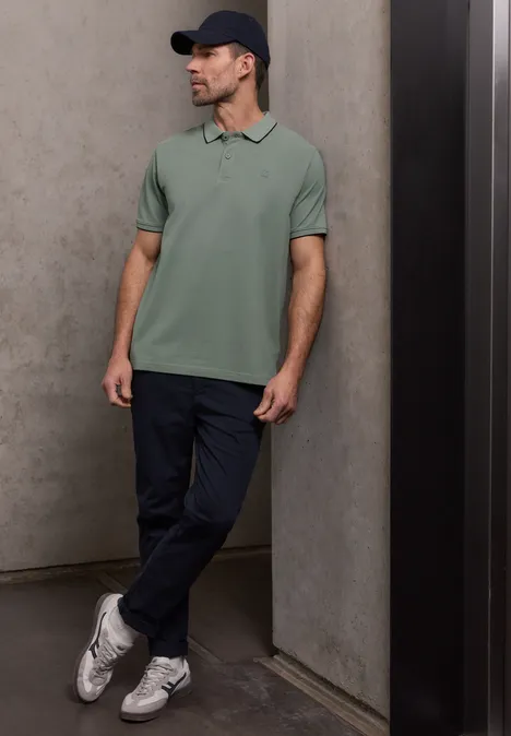 Basic Piqué Poloshirt dusty mint Basic Piqué Poloshirt dusty mint