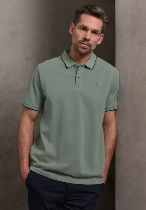 Basic Piqué Poloshirt dusty mint Basic Piqué Poloshirt dusty mint