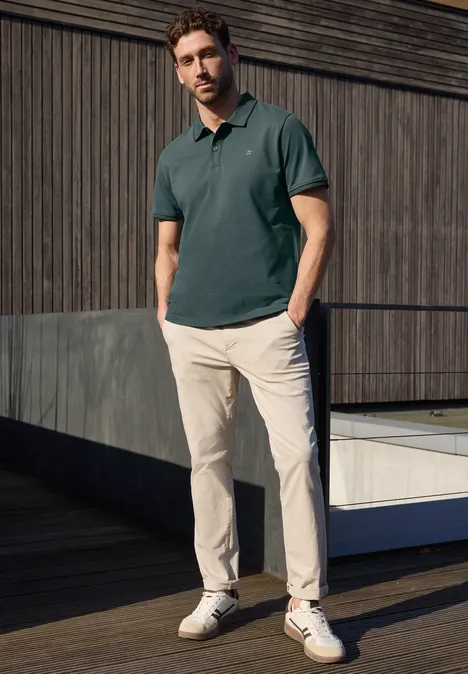 Basis poloshirt sea green Basis poloshirt sea green