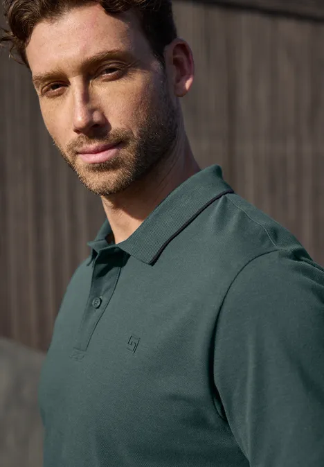 Basis poloshirt sea green Basis poloshirt sea green