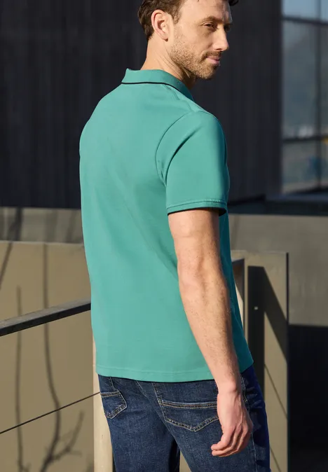 Basis poloshirt caribbean green Basis poloshirt caribbean green