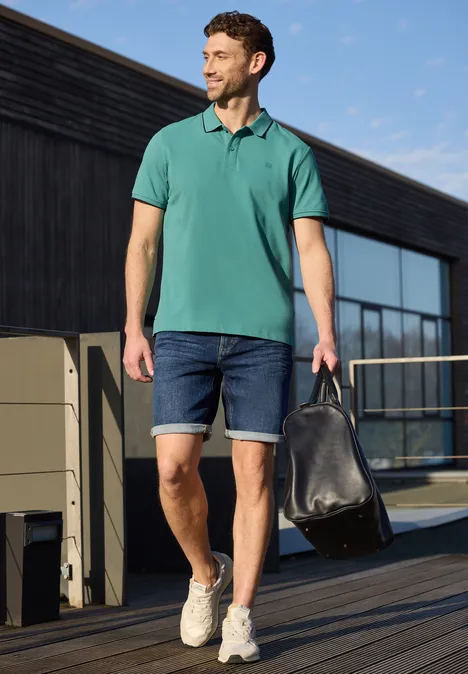 Basis poloshirt caribbean green Basis poloshirt caribbean green