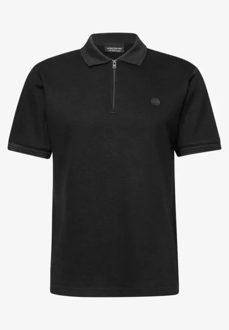 Polo structuré Black