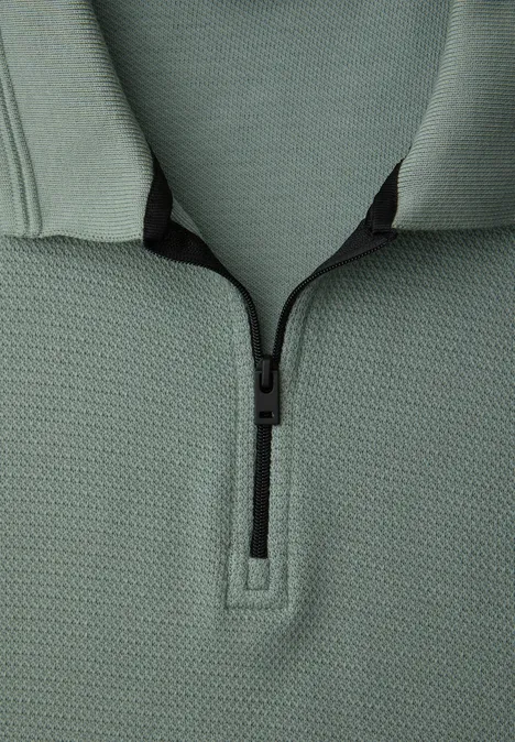 Poloshirt mit Struktur dusty mint Poloshirt mit Struktur dusty mint